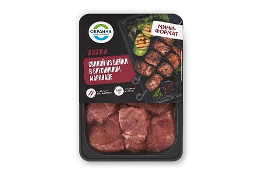 картинка Шашлык из шейки с брусничным маринадом 600-700г зам от магазина Окраина