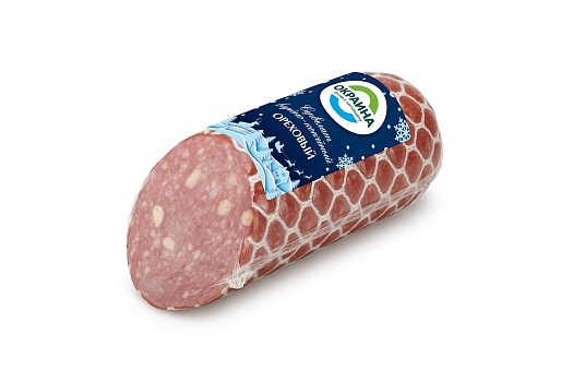 картинка Сервелат Ореховый Окраина варено-копченый 355г от магазина Окраина