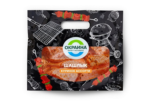 картинка Шашлык куриное ассорти Окраина (0,75-1,35кг) от магазина Окраина