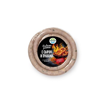 картинка Колбаски Улитка с сыром и травами Окраина 400г от магазина Окраина