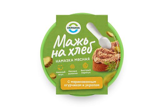 картинка Мажь на Хлеб с маринованными огурцами и укропом Окраина 150г шт от магазина Окраина