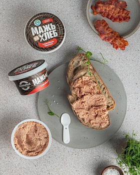 картинка Мажь на Хлеб с копченым беконом Окраина 150г шт от магазина Окраина