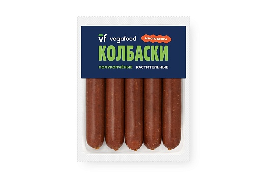 картинка Колбаски растительные полукопчёные Vegafood 300г от магазина Окраина