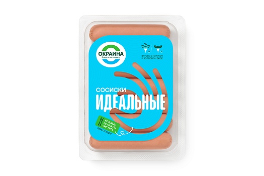 картинка Сосиски Идеальные з/а (чищенные, без оболочки) 480-520г от магазина Окраина