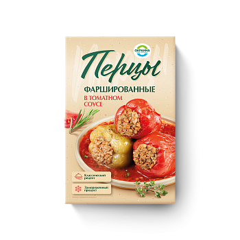 картинка Перцы фаршированные в томатном соусе 700-750г зам от магазина Окраина