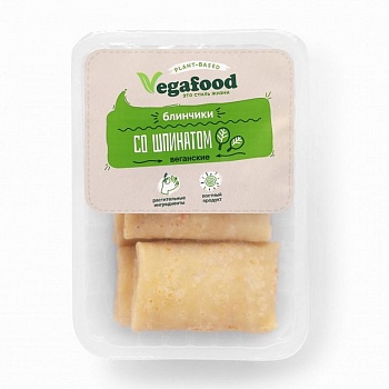картинка Блинчики со шпинатом веганские Vegafood 450г от магазина Окраина