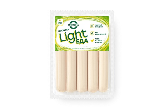 картинка Сосиски "Light ЕДА" Окраина в/у 320г шт от магазина Окраина