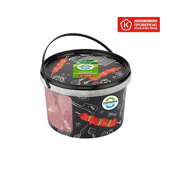 картинка Шашлык Классический  свиной ведро 2кг (ЗАМОРОЖЕННЫЙ) от магазина Окраина