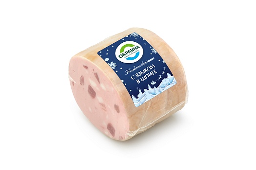 картинка Колбаса с языком в шпиге Окраина 420-650г от магазина Окраина