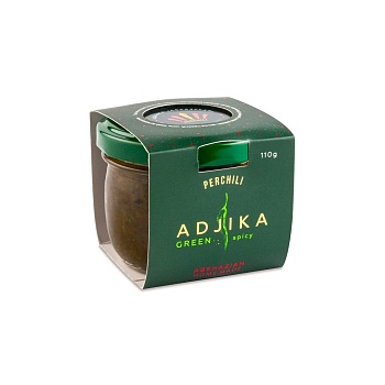 картинка Аджика Абхазская острая зелёная 110г Perchili от магазина Окраина