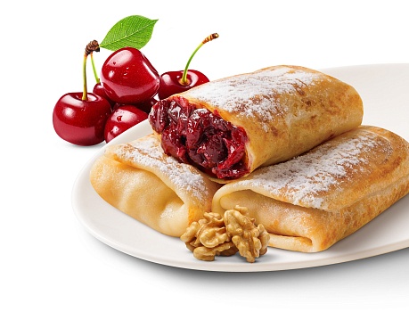 картинка Блинчики Вишневый штрудель Окраина 225г от магазина Окраина